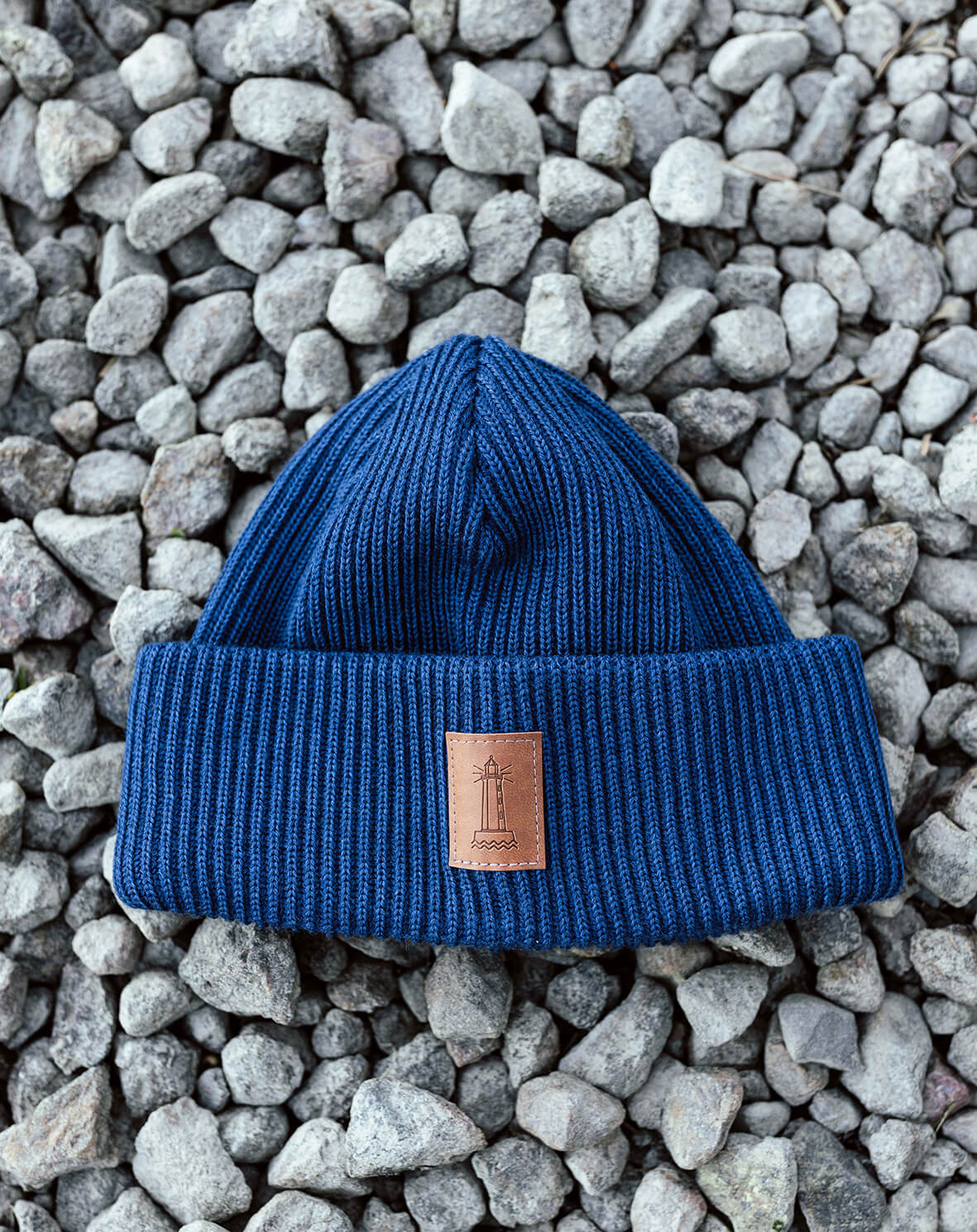 BEACON Denim Blue BEACON merino wool beanie denim