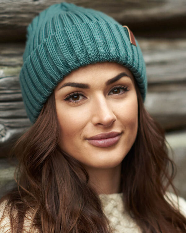 BEAM merino wool beanie fog green