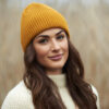 HANNAH merino wool beanie mustard