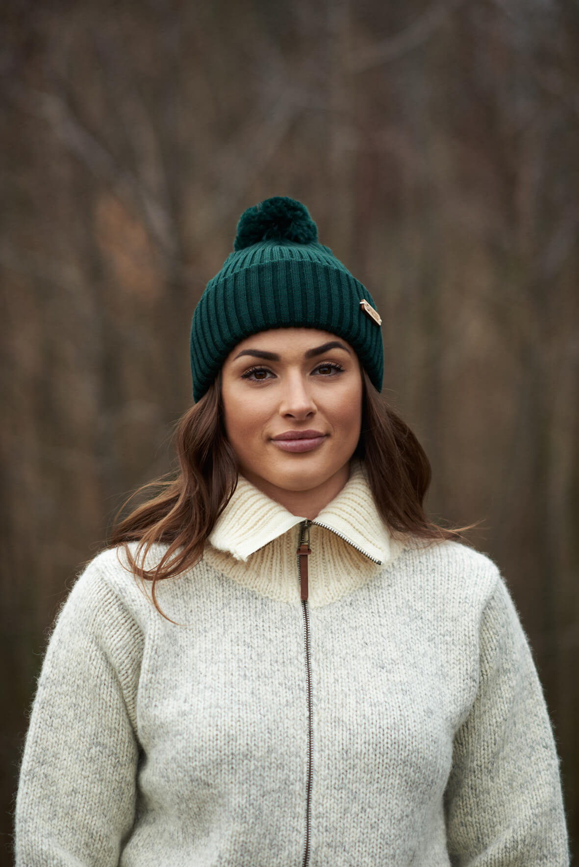 KIDE Dark Green KIDE merino wool beanie dark green