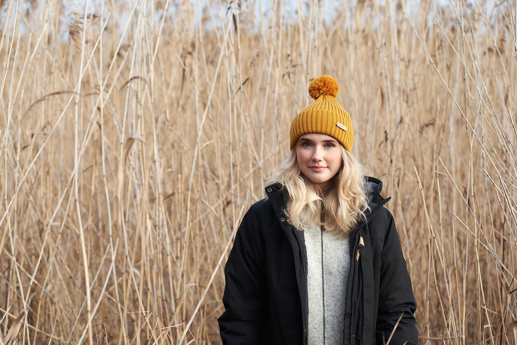 KIDE Mustard KIDE merino wool beanie mustard