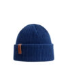 Superyellow denim blue Kjempe merino wool beanie