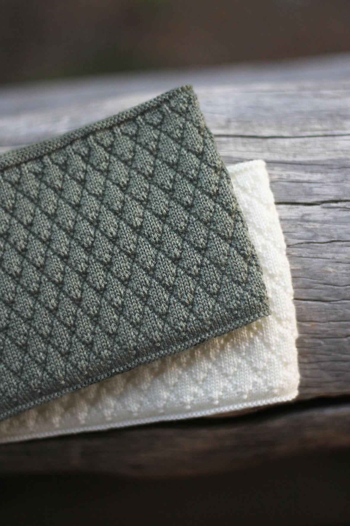 SCHWAND Sage Green and Off White