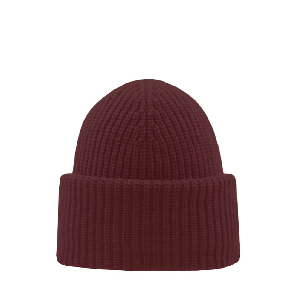 AIDA Merino wool beanie dark red