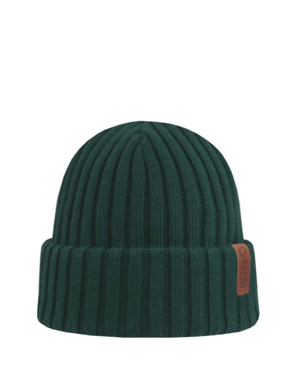 BEAM Merino wool beanie dark green