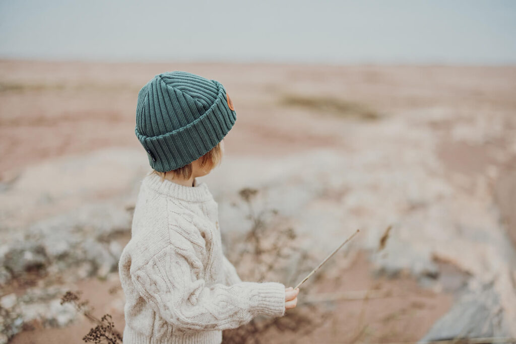 BJÖRN Junior beanie Fog Green