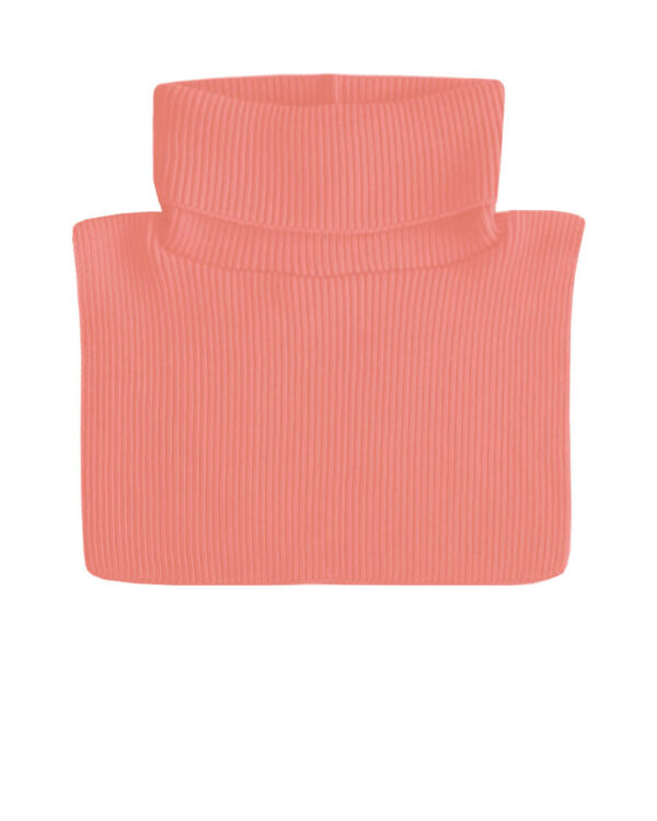 BREEZE merino wool neck warmer coral