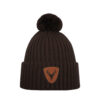 CARIBOU Merino wool beanie dark brown