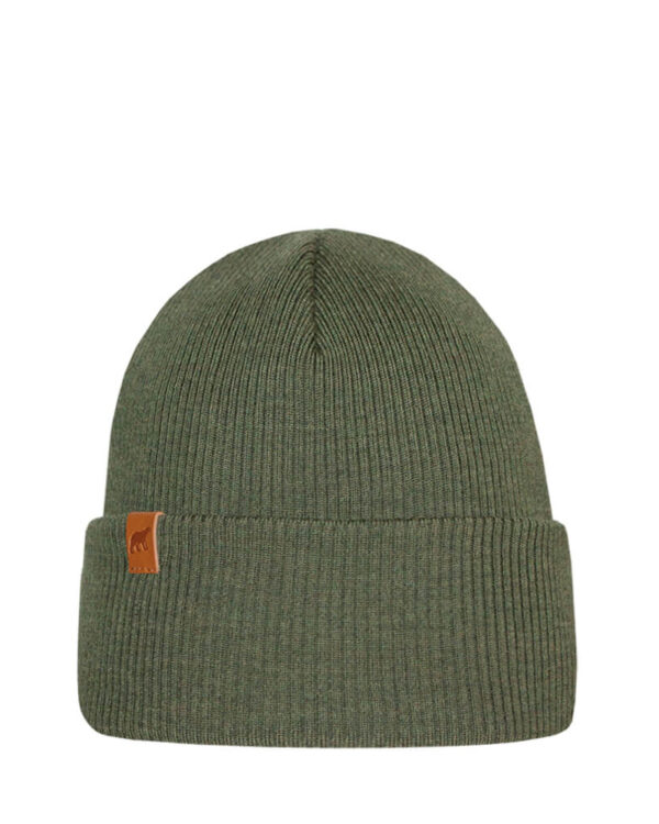 INARI Merino wool beanie olive green