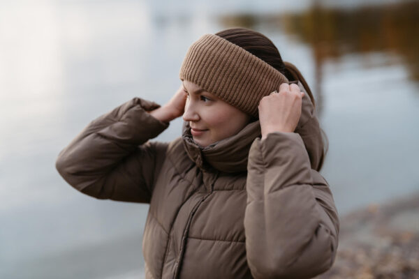 INES Merino wool headband toffee