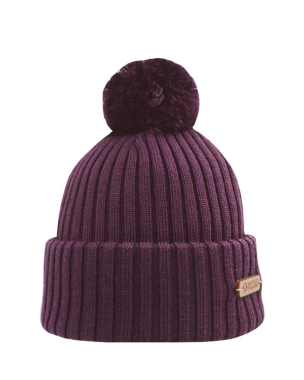 KIDE Merino wool beanie plum