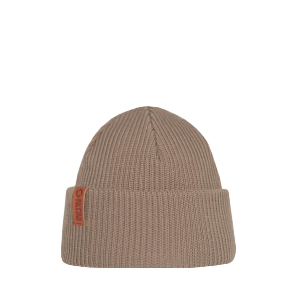 KJEMPE Merino wool beanie toffee