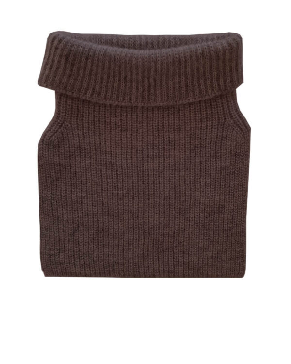 MARIA Neck warmer dark brown