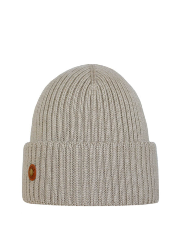 PALLAS Merino wool beanie cool beige