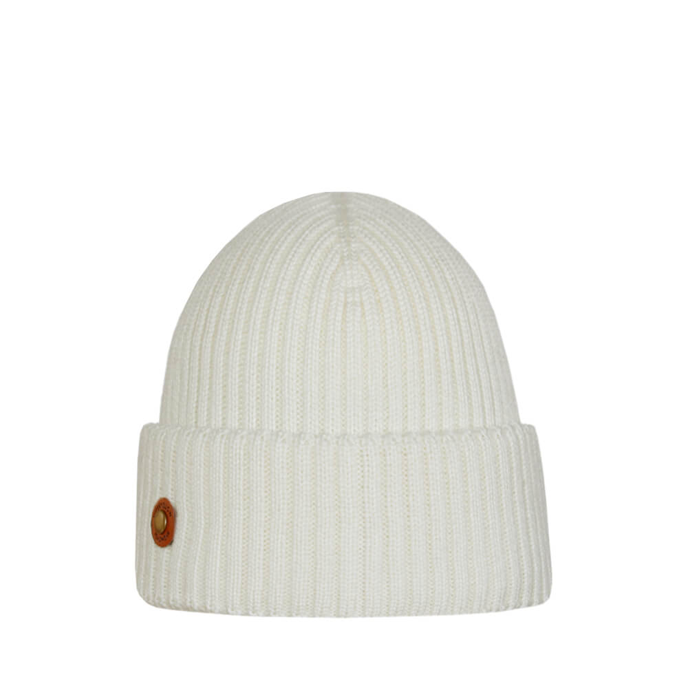 PALLAS Merino wool beanie off white