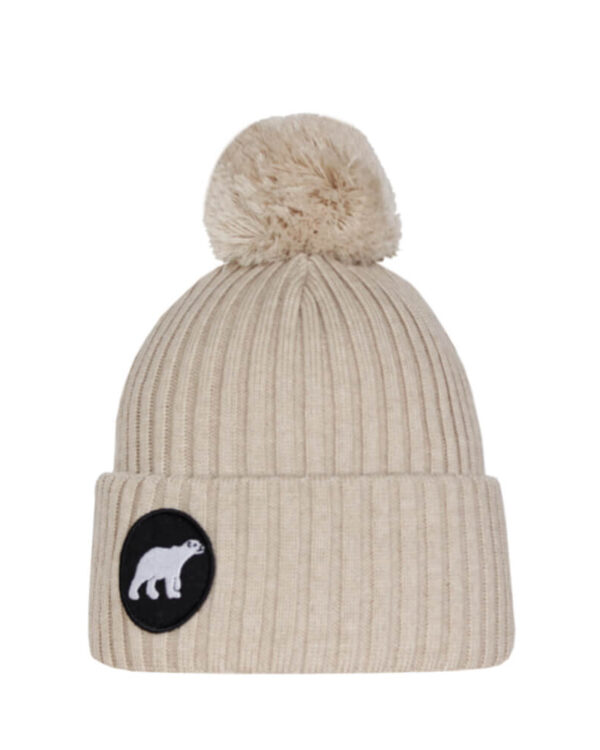 POLAR Junior merino wool beanie vanilla