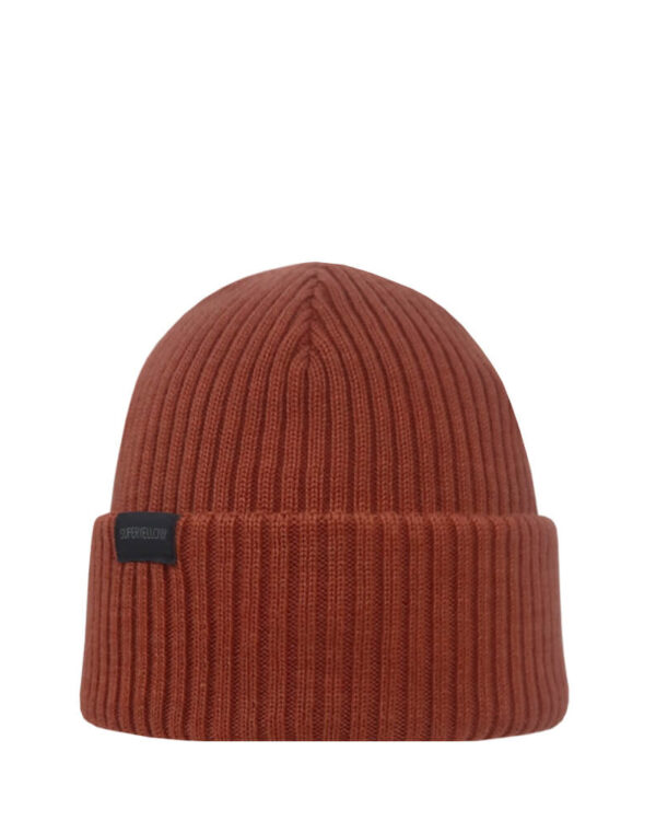 SISU Terracotta merino wool beanie