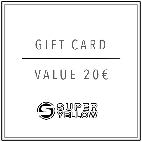 Superyellow giftcard 20 euro