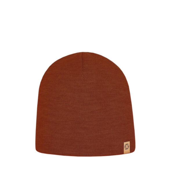 TUNTURI Merino wool beanie copper red
